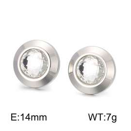 Stainless Steel Stone&Crystal Earring